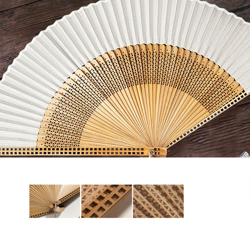 Avtoit | Hand fan made of bamboo silk