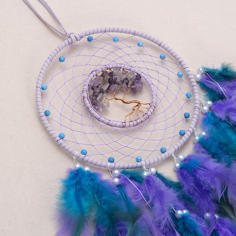 Avtoit | Crystal Tree of Life Feather Glow Dreamcatcher