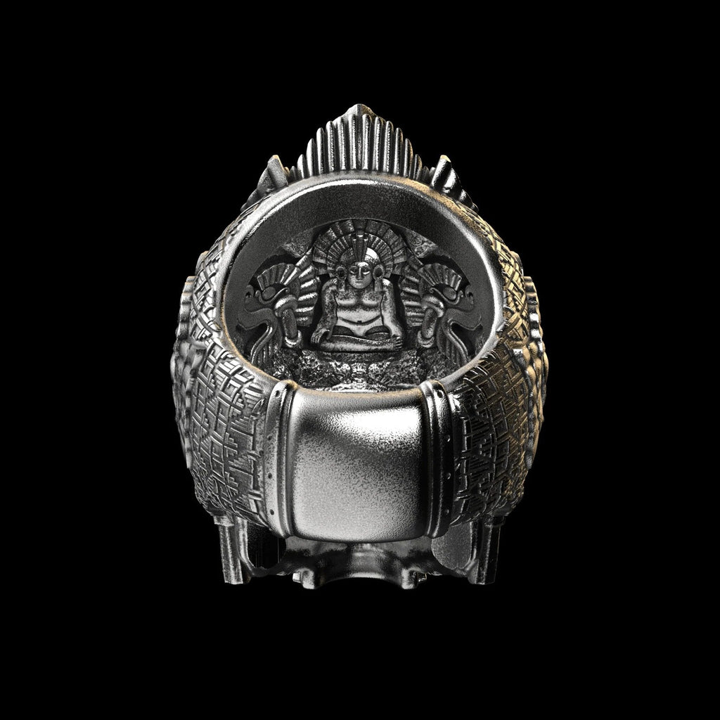 Avtoit | Sterling Silver Black Skull Ring