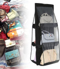Double-Sided Hanging Handbag Organizer with Six Layers