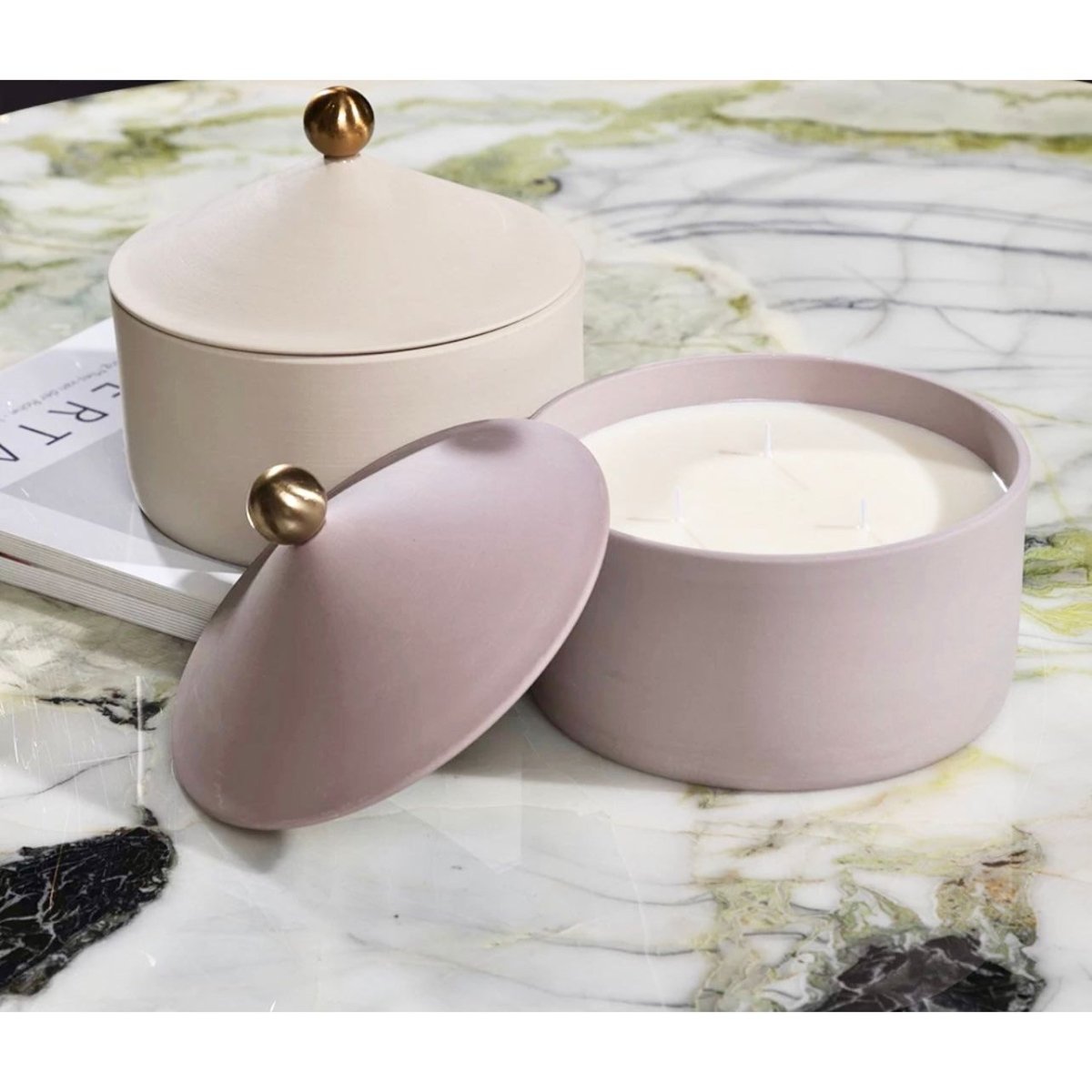 Avtoit | Ceramic Storage Candle Container with Lid