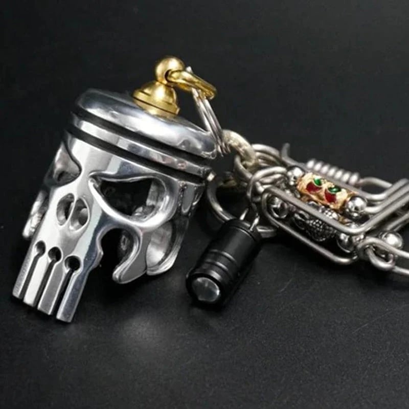 Avtoit | Piston Art Skull Keychain