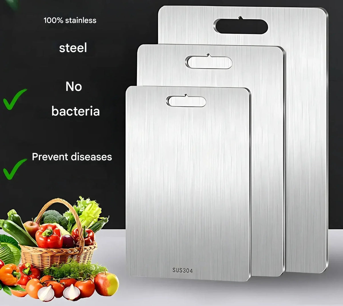 Avtoit | ChefGuard Stainless Steel Cutting Board