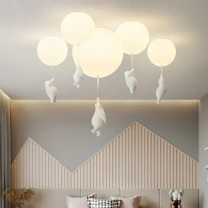 Avtoit | Children's Ceiling Lamp with Bear and Balloon - CloudBear