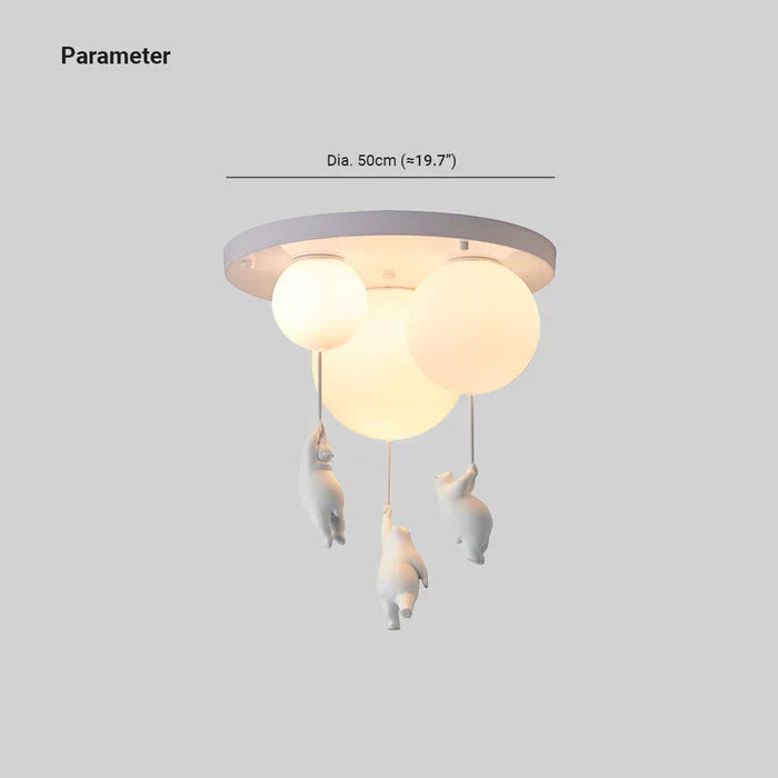 Avtoit | Children's Ceiling Lamp with Bear and Balloon - CloudBear