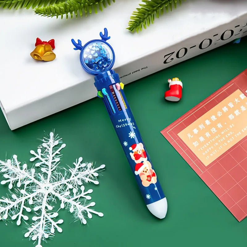 Avtoit | Christmas Ballpoint Pen Set Of 10  – Perfect Gifts for Kids This Merry Season & New Year