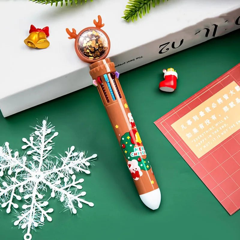 Avtoit | Christmas Ballpoint Pen Set Of 10  – Perfect Gifts for Kids This Merry Season & New Year