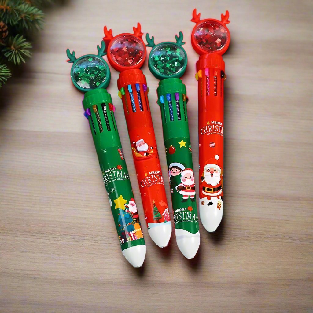 Avtoit | Christmas Ballpoint Pen Set Of 10  – Perfect Gifts for Kids This Merry Season & New Year