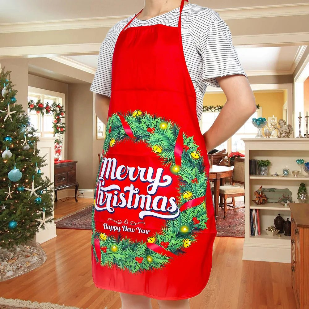Avtoit | Christmas Cute Cooking Apron - Set of 6 - Home Kitchen Cooking Baking Oil-proof Apron