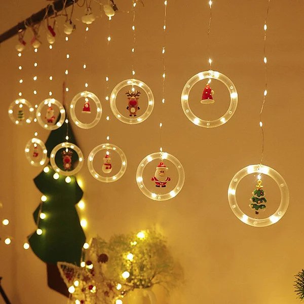 Avtoit | Christmas Lights LED Holiday Light - LED Light Fairy Curtain String Lights