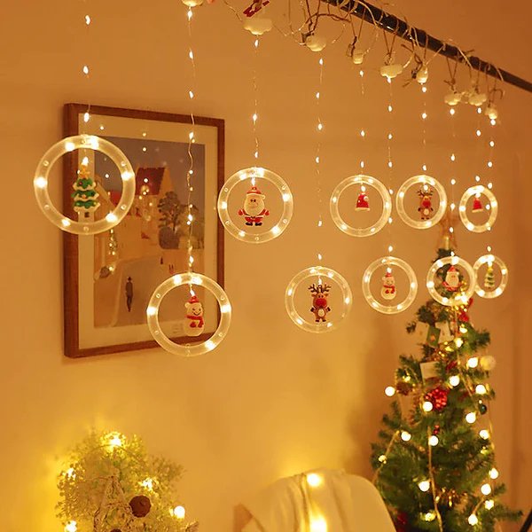 Avtoit | Christmas Lights LED Holiday Light - LED Light Fairy Curtain String Lights
