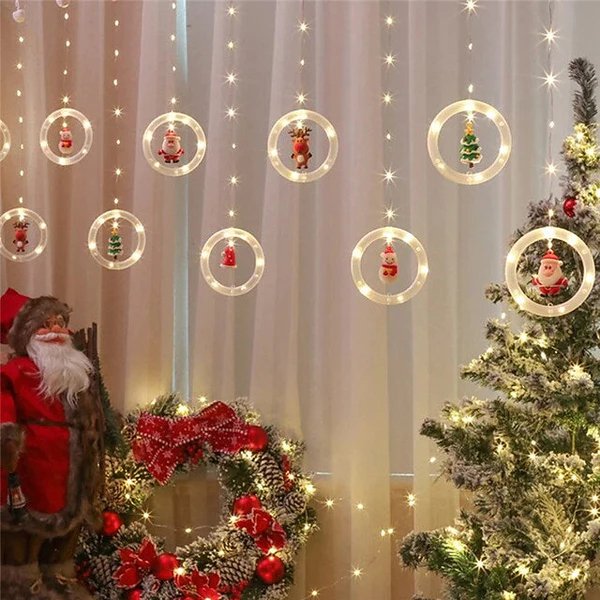 Avtoit | Christmas Lights LED Holiday Light - LED Light Fairy Curtain String Lights
