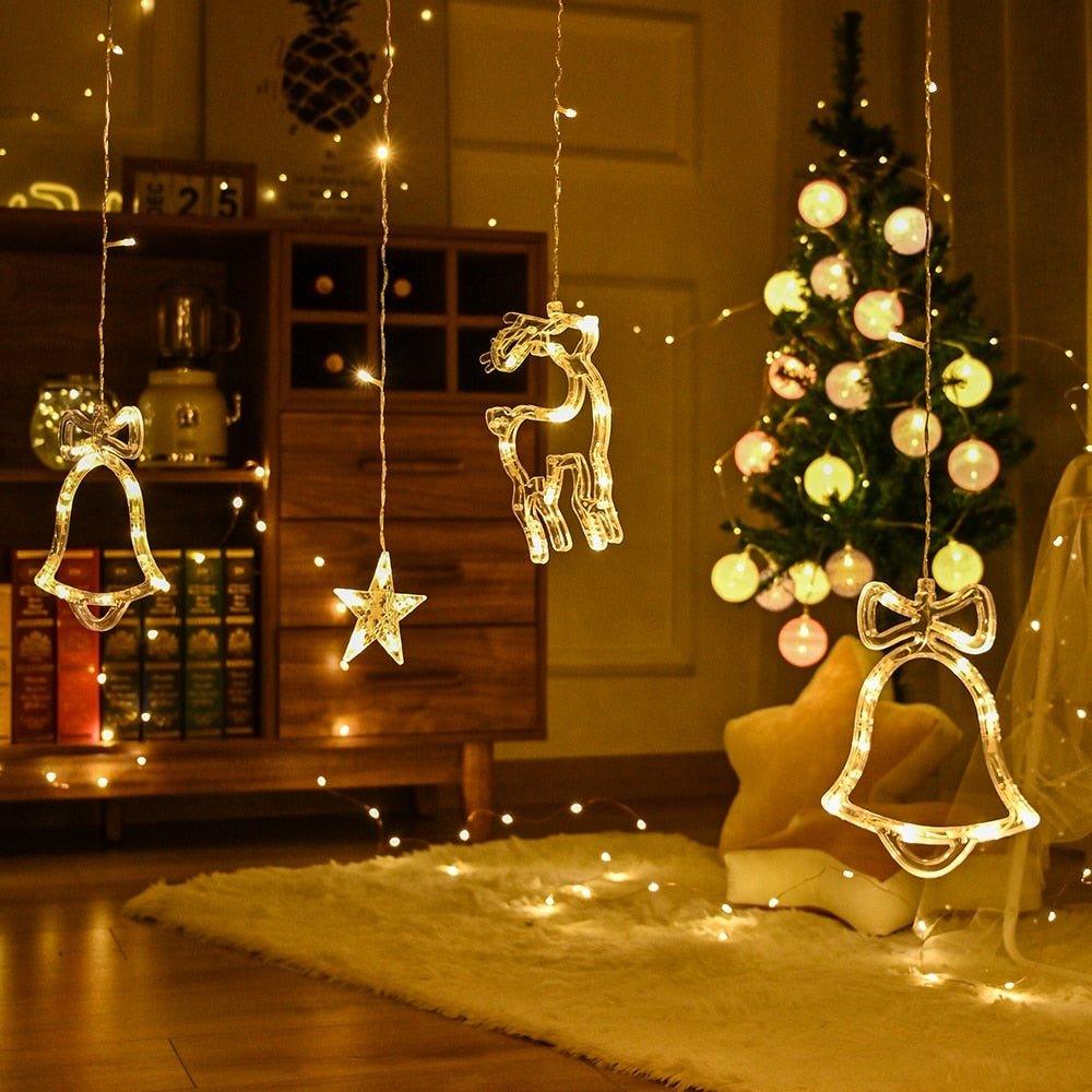 Avtoit | Christmas String Lights - LED Star Curtain  Fairy String Lights Christmas Decoration