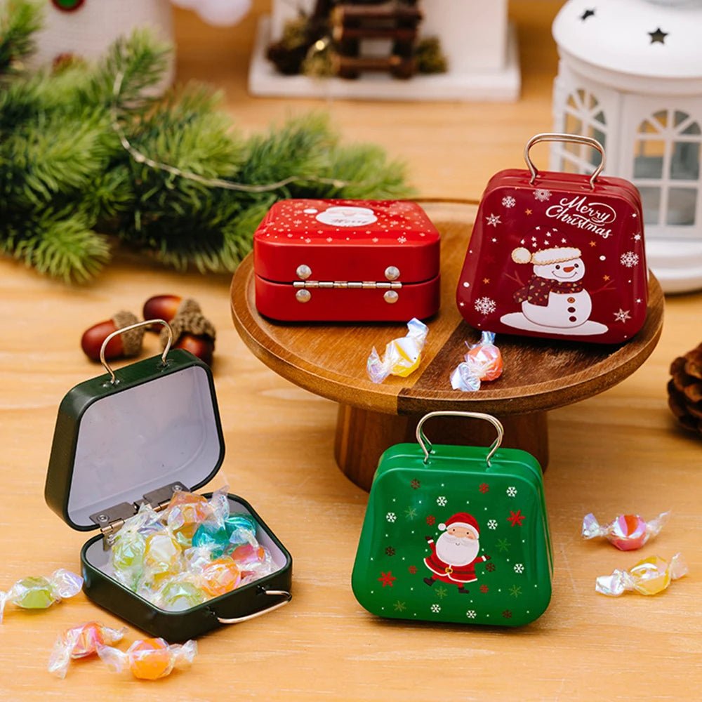 Avtoit | Christmas Tin Gift Box Set   – Charming Metal Storage Boxes with Lids for Holiday Treats
