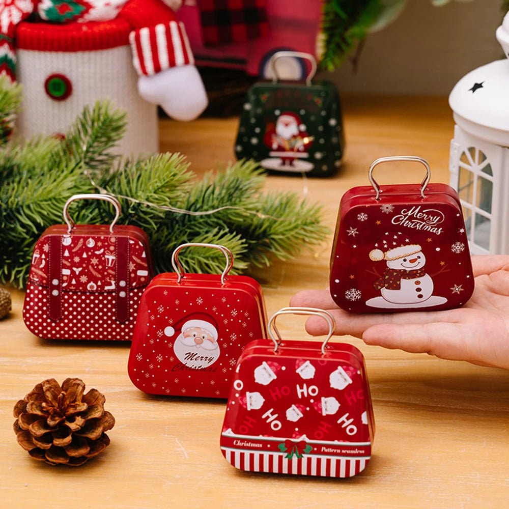 Avtoit | Christmas Tin Gift Box Set   – Charming Metal Storage Boxes with Lids for Holiday Treats