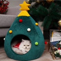 Avtoit | Christmas Tree Pet Bed / Tent – Warm Winter Tent for Dogs & Cats, Perfect for Holiday Comfort & Style