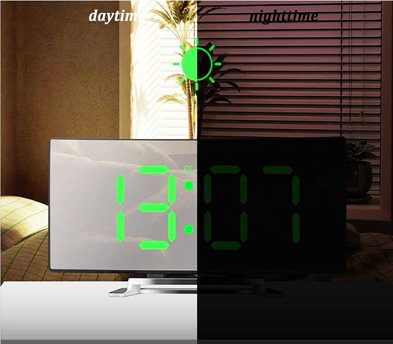 Avtoit | LED Lighting large digital display | Curved LED Digital Clock - Amedea