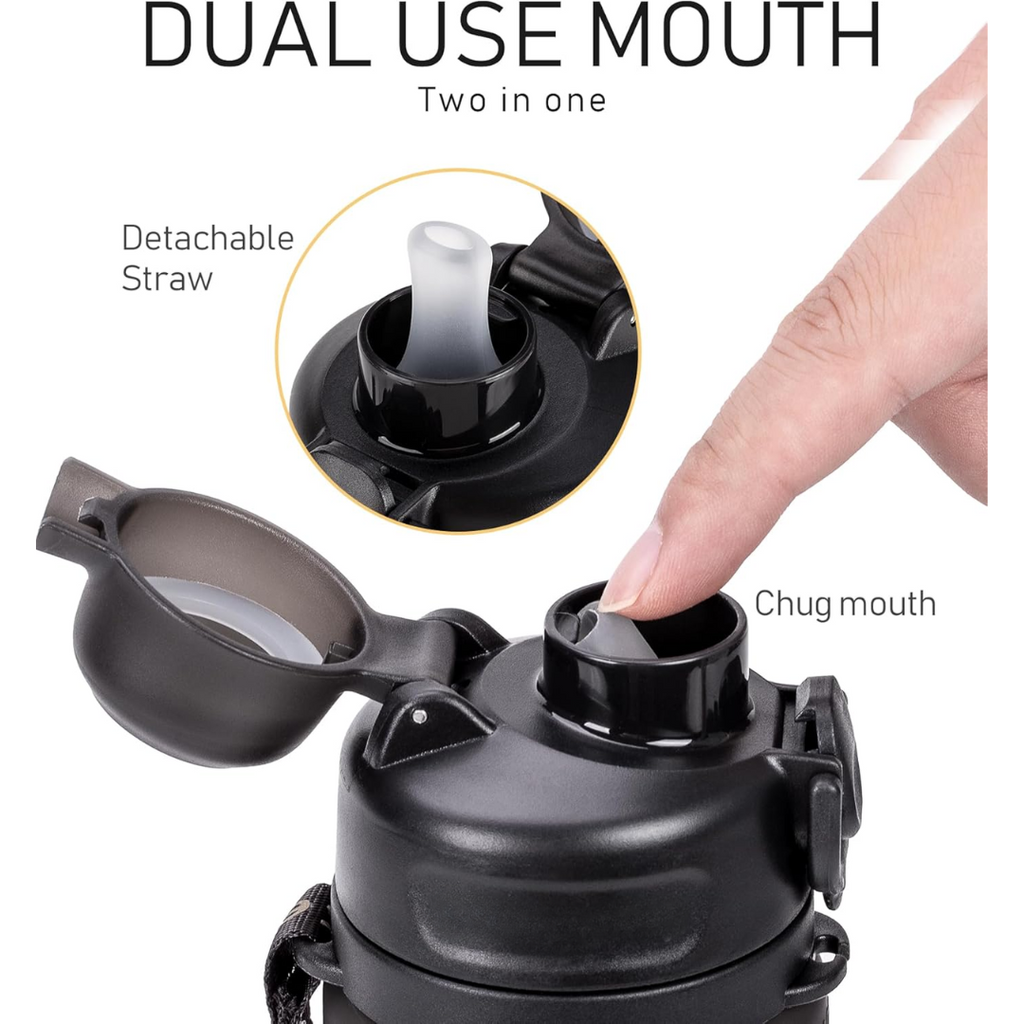 Avtoit | Collapsible 600 ml Silicone Water Bottle - Leakproof & BPA-free