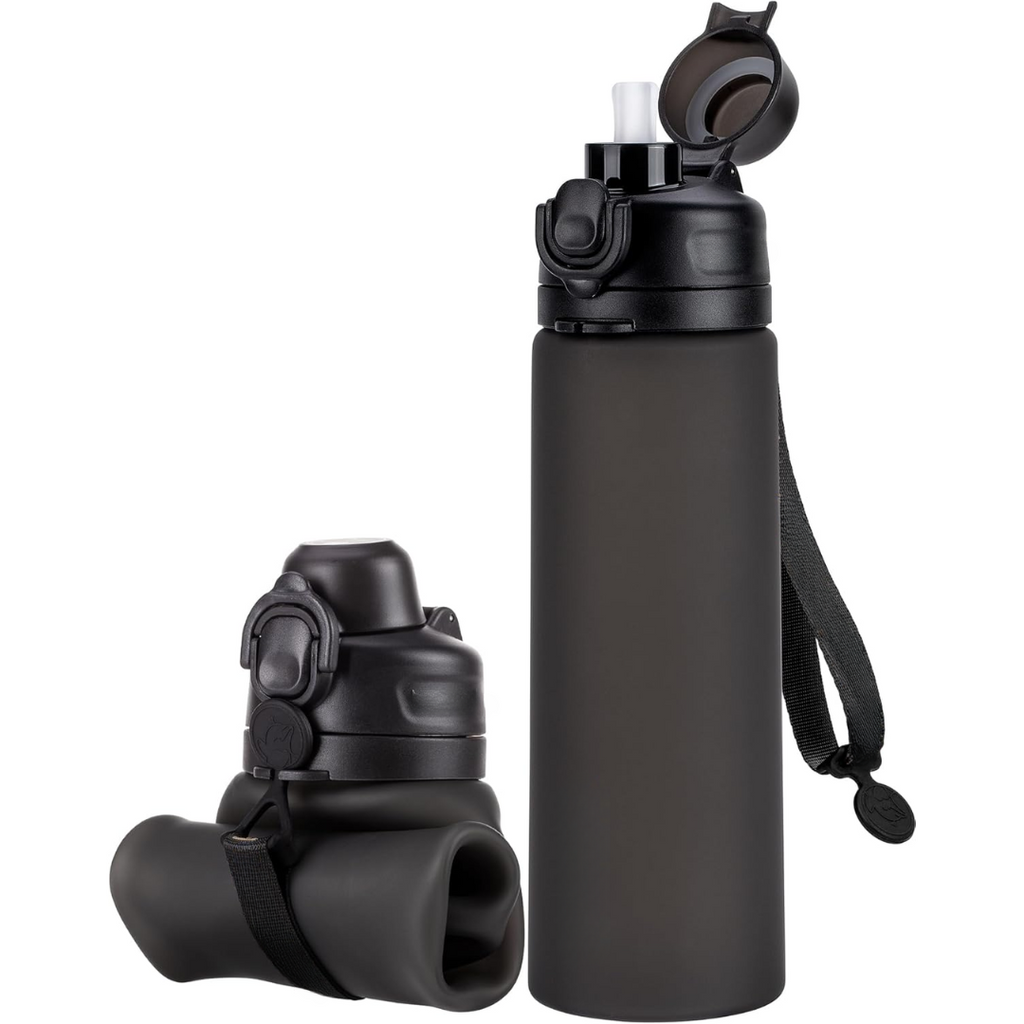 Avtoit | Collapsible 600 ml Silicone Water Bottle - Leakproof & BPA-free