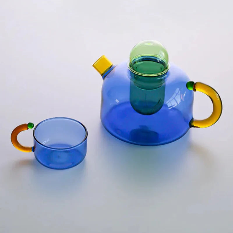 Avtoit | Color Bloom Glass Teapot & Cup Set