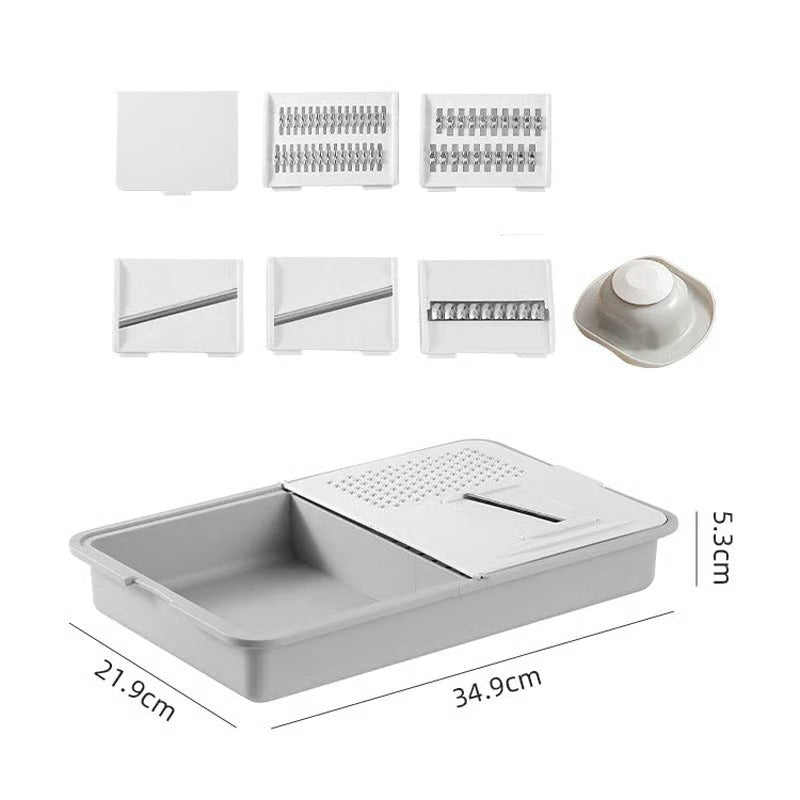 Avtoit | Cutting board with grater & blade change – Incl. practical hand guard