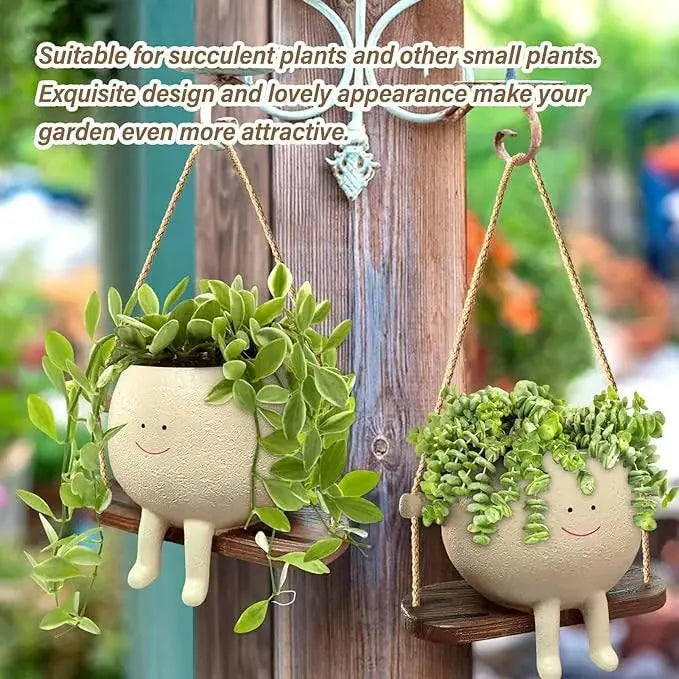 Avtoit | Hanging planter with smiling face