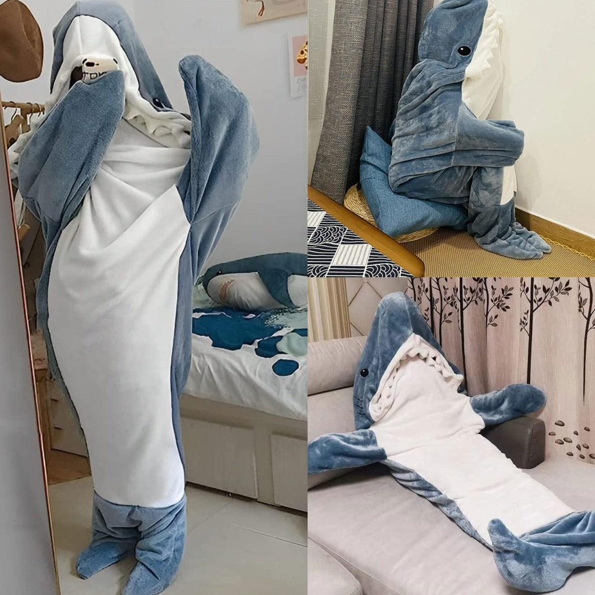 Avtoit | Cosy Shark Blanket Suit – Snuggly Wearable Sleeping Bag