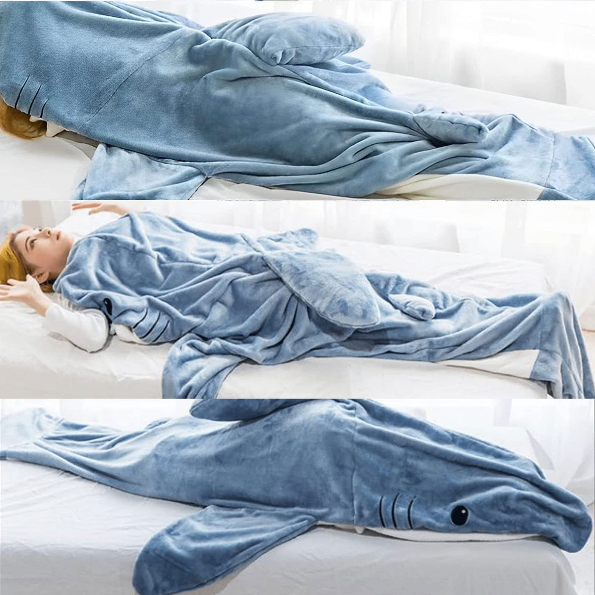 Avtoit | Cosy Shark Blanket Suit – Snuggly Wearable Sleeping Bag