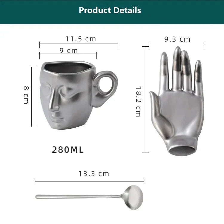 Avtoit | Coffee Cup Set with Minimalist Face Shape