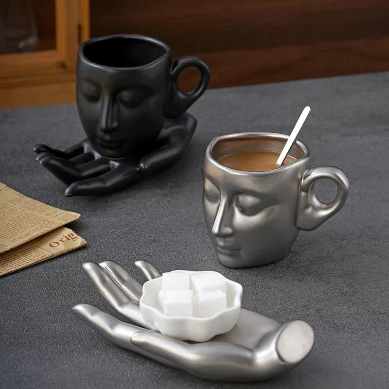 Avtoit | Coffee Cup Set with Minimalist Face Shape