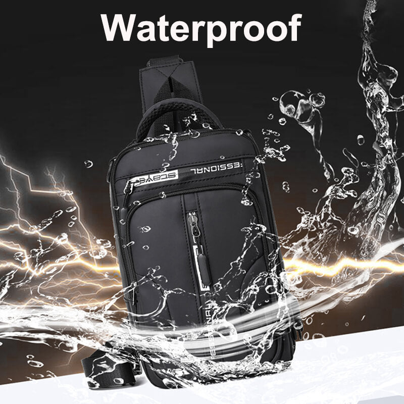 Avtoit | Waterproof Oxford Crossbody Bag, Anti-Theft Sling Bag, USB Charging & Multi-Pocket Design