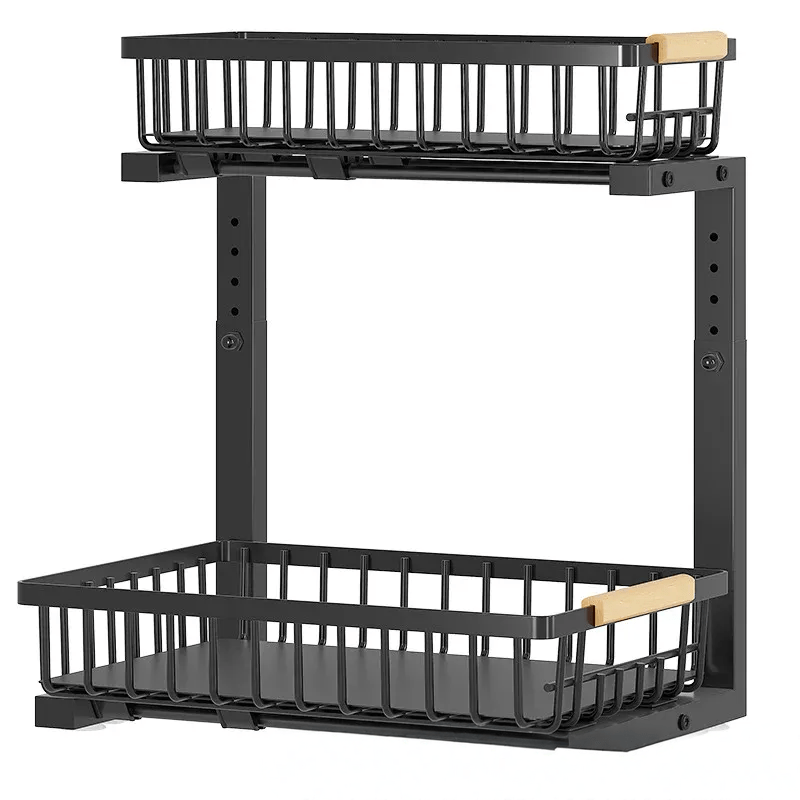 Avtoit | Curcura – Heavy-Duty Adjustable Steel Under Sink Organizer for Kitchen & Bathroom