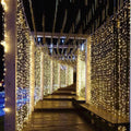 Avtoit | Curtain Christmas Lights 8 Modes Control - Remote Control Christmas Decorative Hanging String Lights