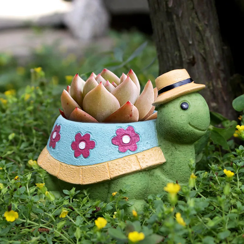 Avtoit | Cute Turtle Garden Plant Pot - TurtleBloom
