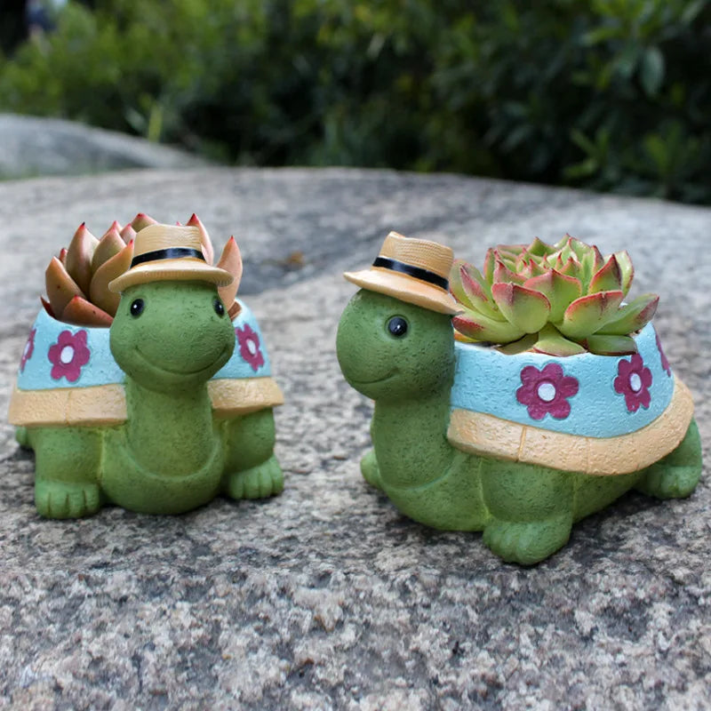 Avtoit | Cute Turtle Garden Plant Pot - TurtleBloom