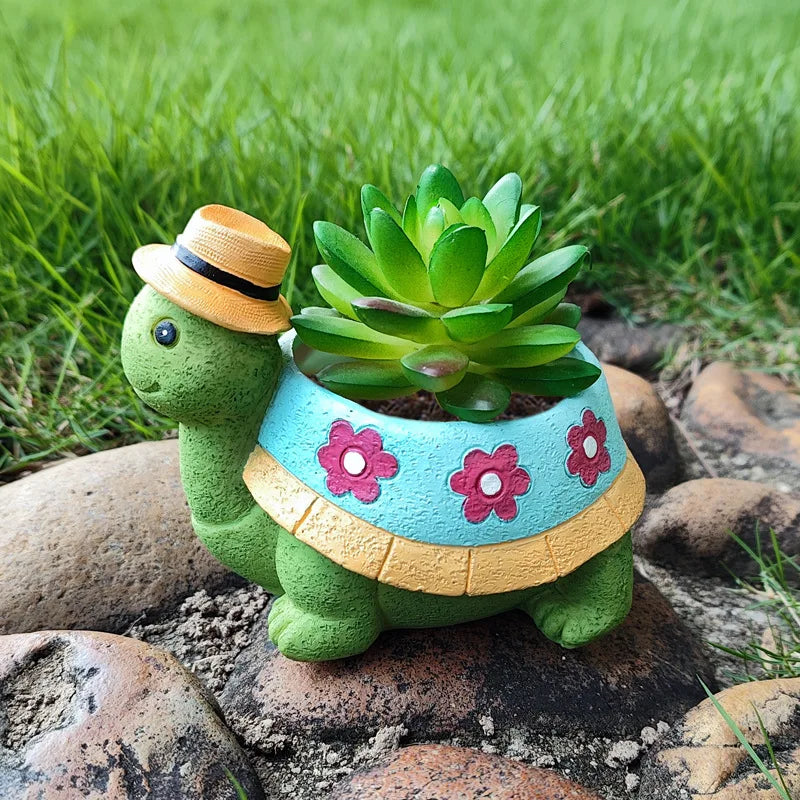 Avtoit | Cute Turtle Garden Plant Pot - TurtleBloom