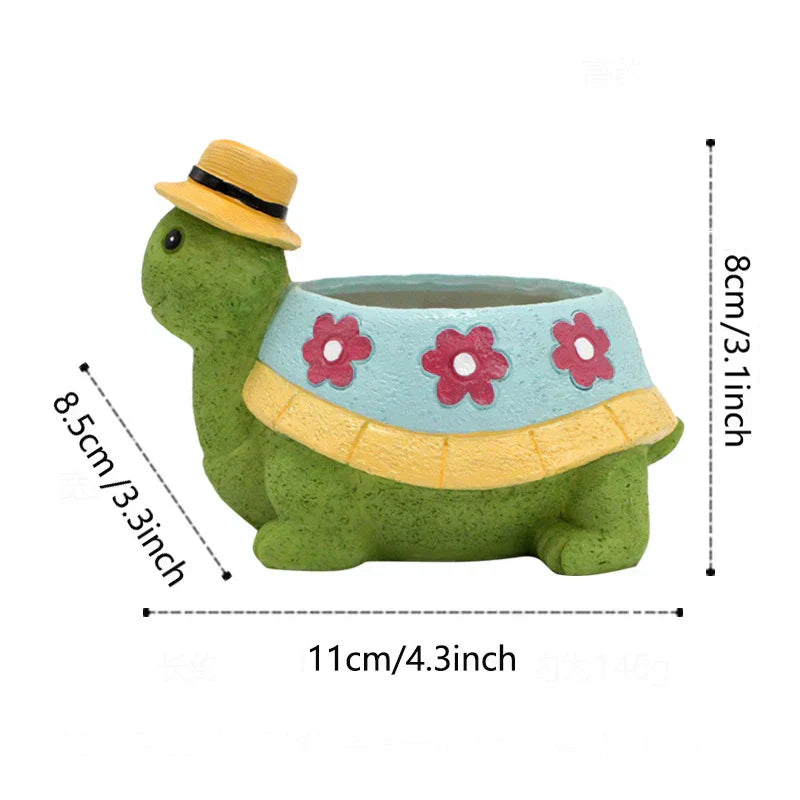 Avtoit | Cute Turtle Garden Plant Pot - TurtleBloom