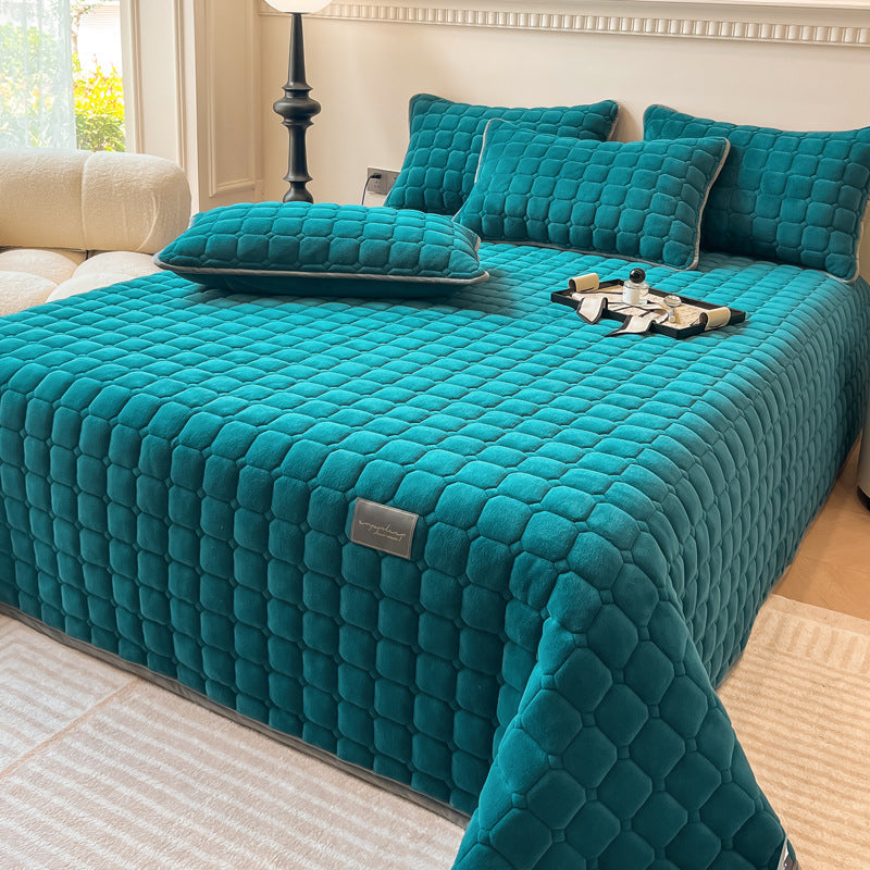 Avtoit | Modern Soft Throw Blanket with Square Texture – Stylish Fluffy Bed & Sofa Cover
