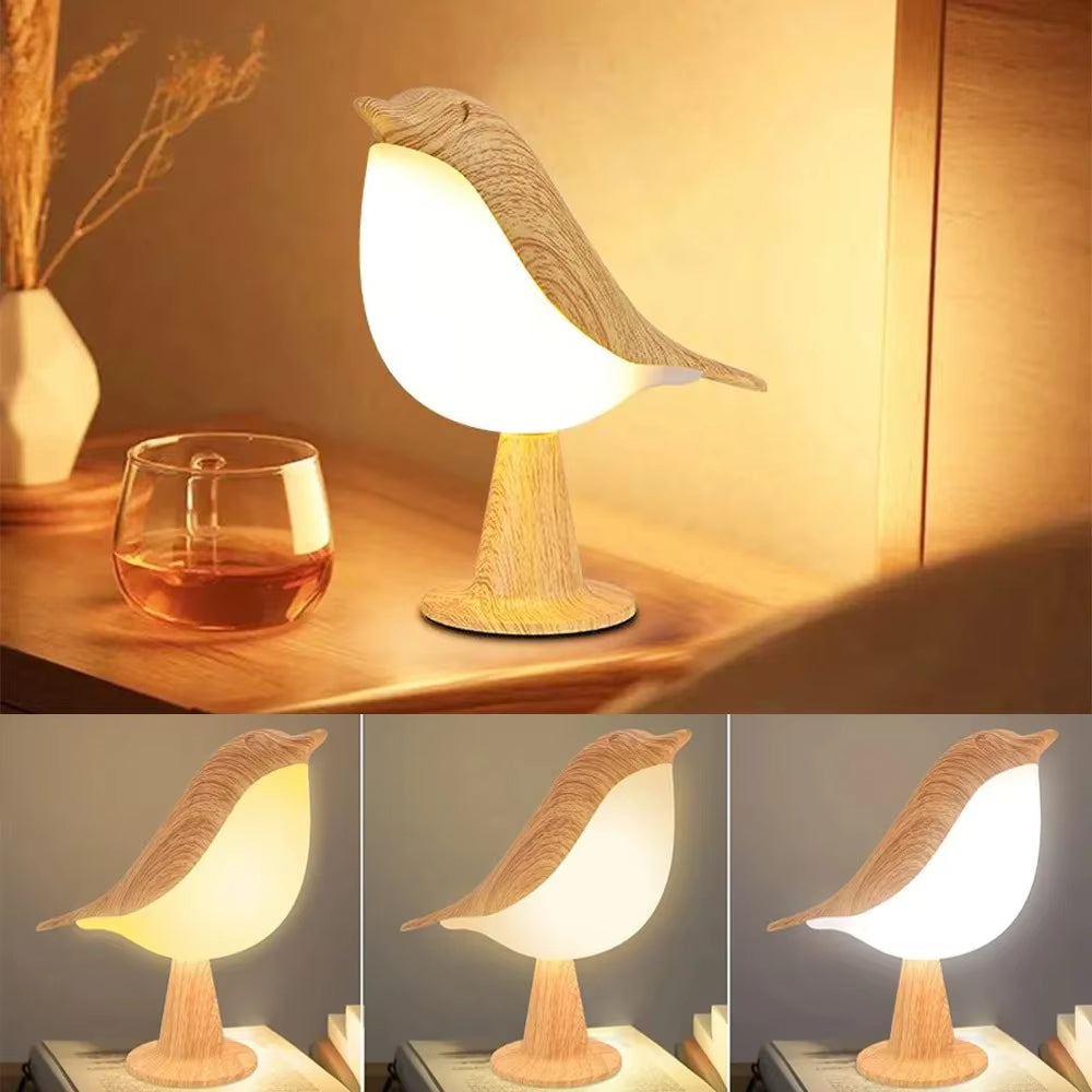 Avtoit | Wooden Bird LED Touch-Switch Night Lamp