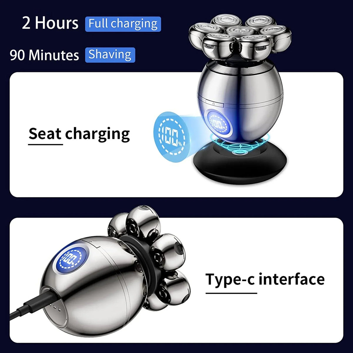 Avtoit | FlexiShave Pro – 7D Electric Razor for Smooth & Irritation-Free Shaving