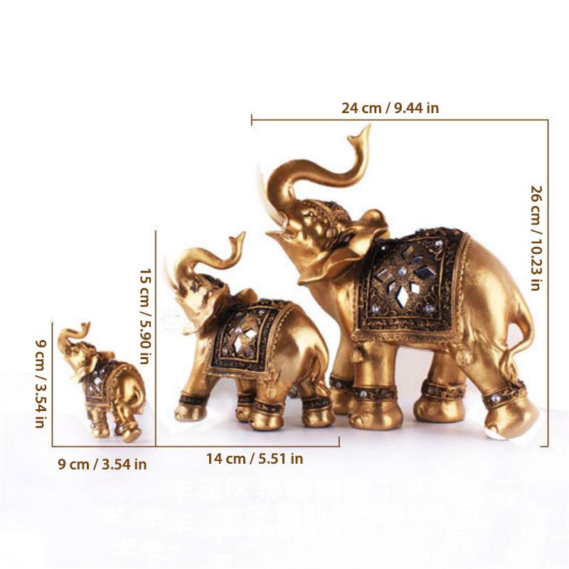Avtoit | Golden Elephant Statue