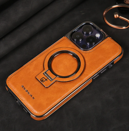 Avtoit | Luxury Leather Invisible Stand iPhone Case