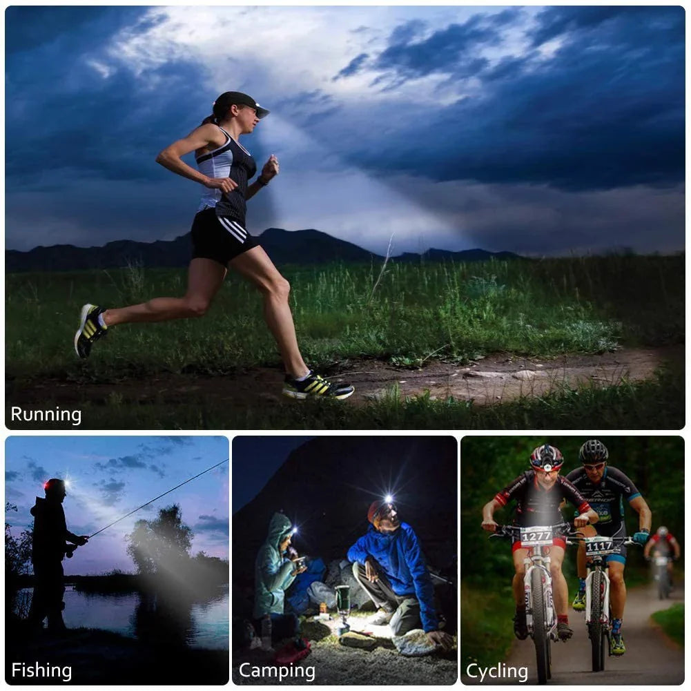 Avtoit | Robust Waterproof LED Headlamp with Zoom and Rechargeable Battery