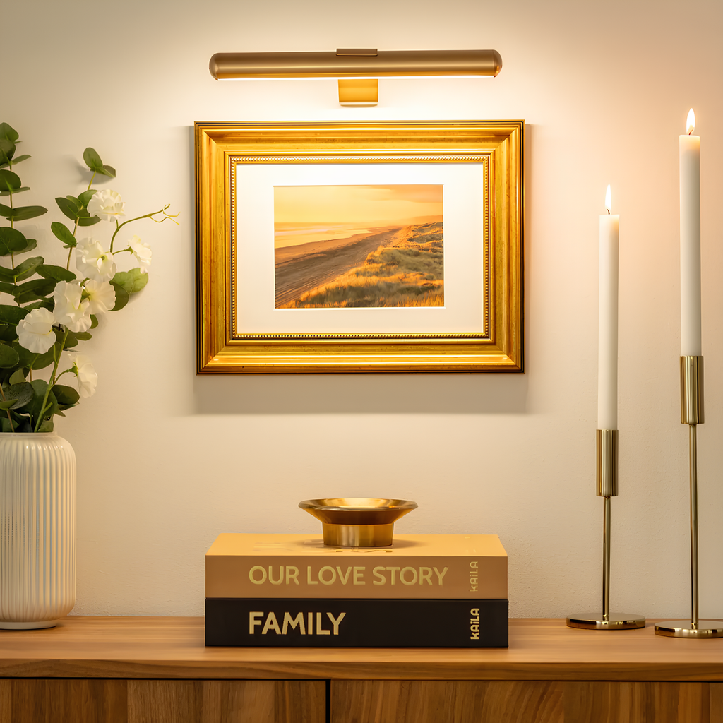 Avtoit | ArtGlow Wireless LED Picture Light – Rechargeable Wall Lamp with Remote & Adjustable Dimming