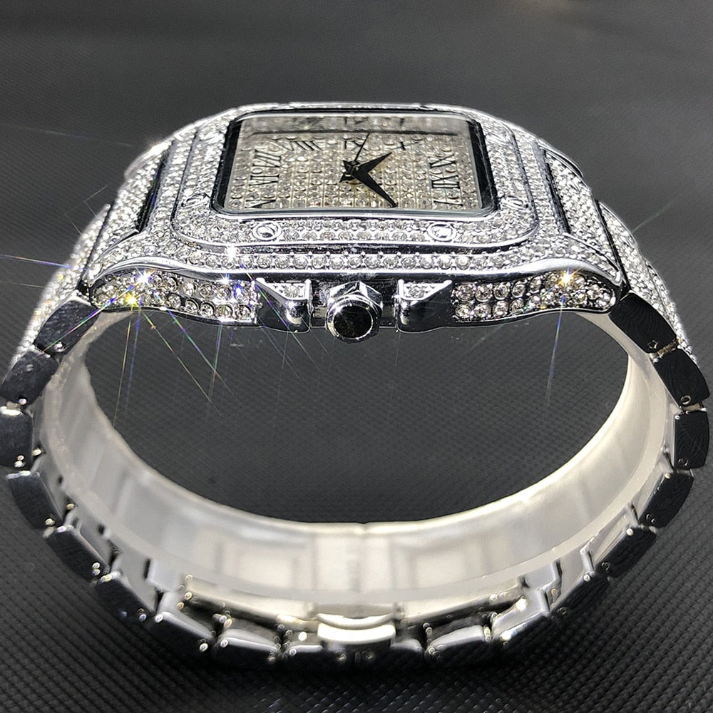 Avtoit | MISSFOX Ice Out Square Watch for Men
