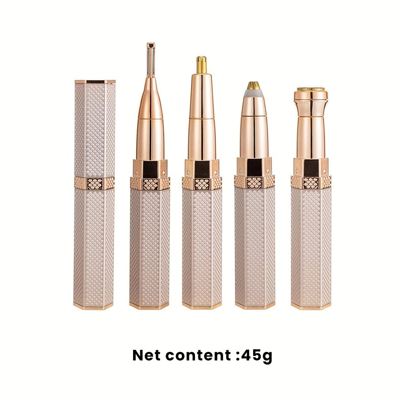 Avtoit | 4 In 1 Facial Electric Shaver For Women, Full Body Epilator Rechargeable Eyebrow Nose Bikini Area Hair Clipper