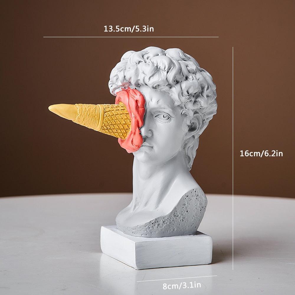 Avtoit | Figure Face Ice Cream Art Sculpture