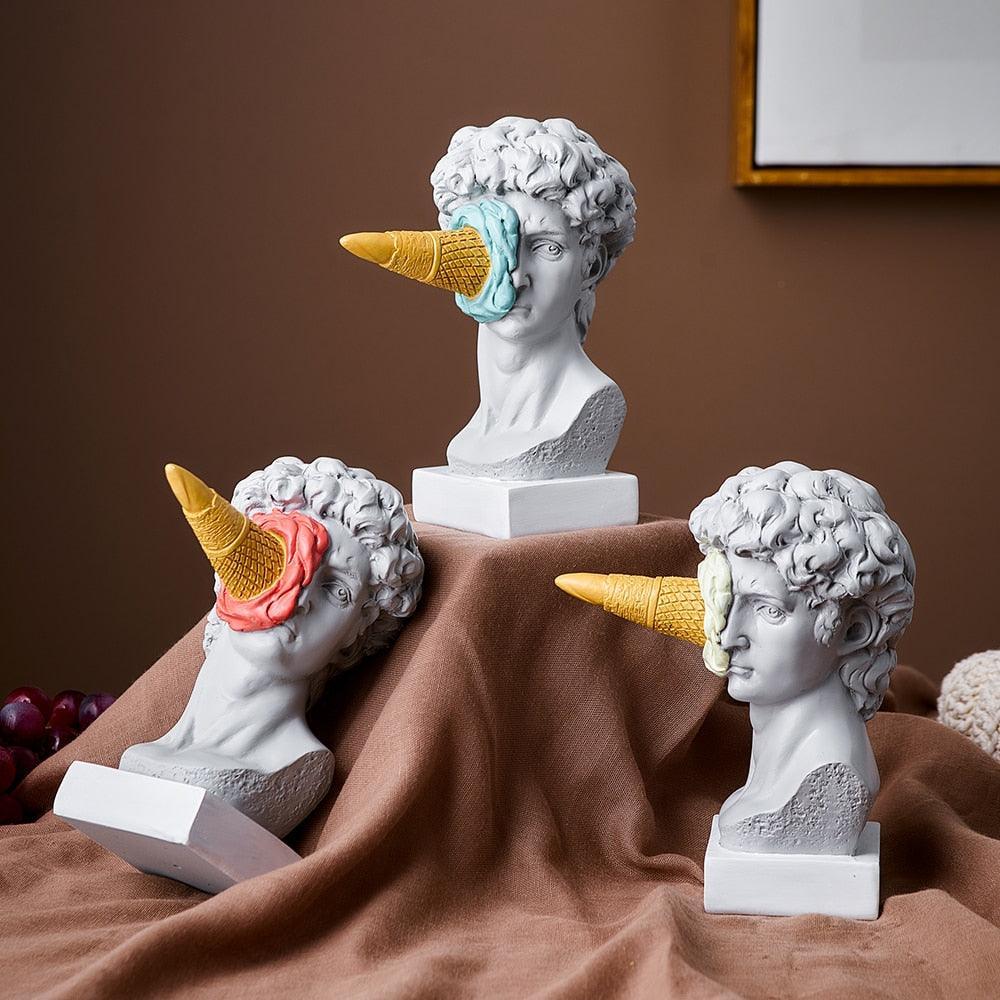 Avtoit | Figure Face Ice Cream Art Sculpture