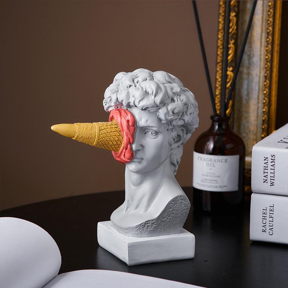 Avtoit | Figure Face Ice Cream Art Sculpture