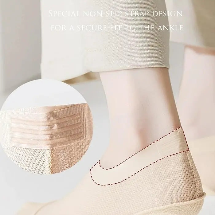 Avtoit | 4 Pair Breathable, Invisible Moisture-Wicking Mesh Socks